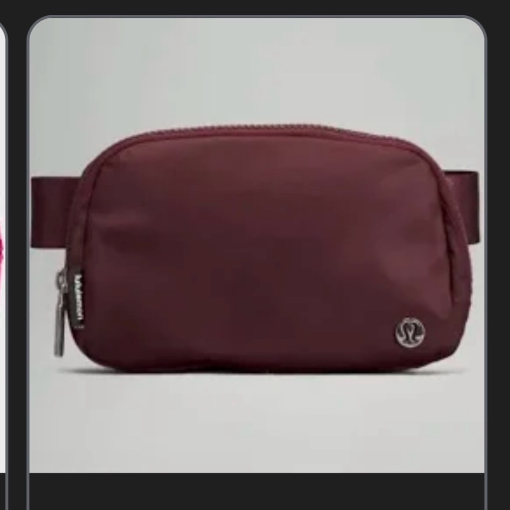 Lululemon Athletica Burgundy Belt Bag